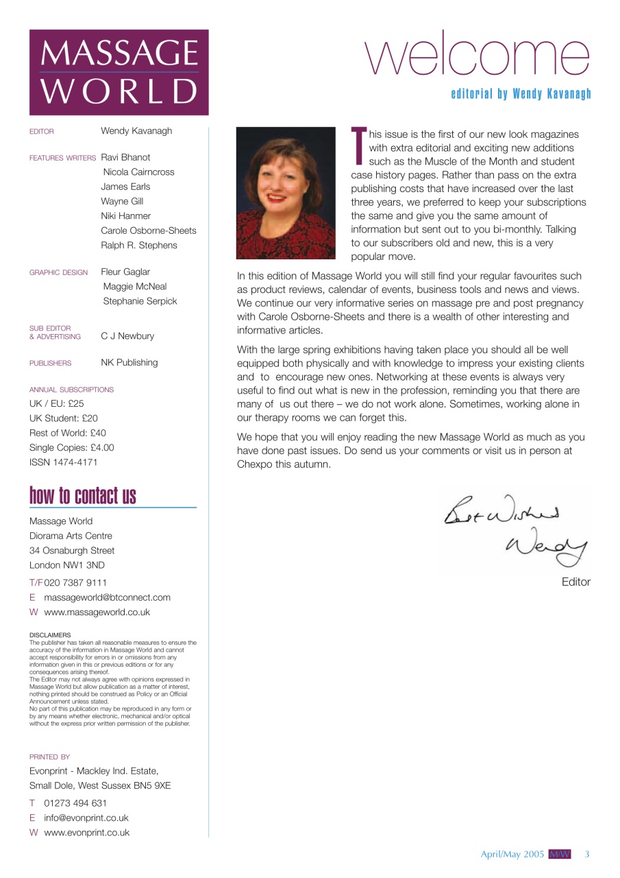 Massage World Preview Pages