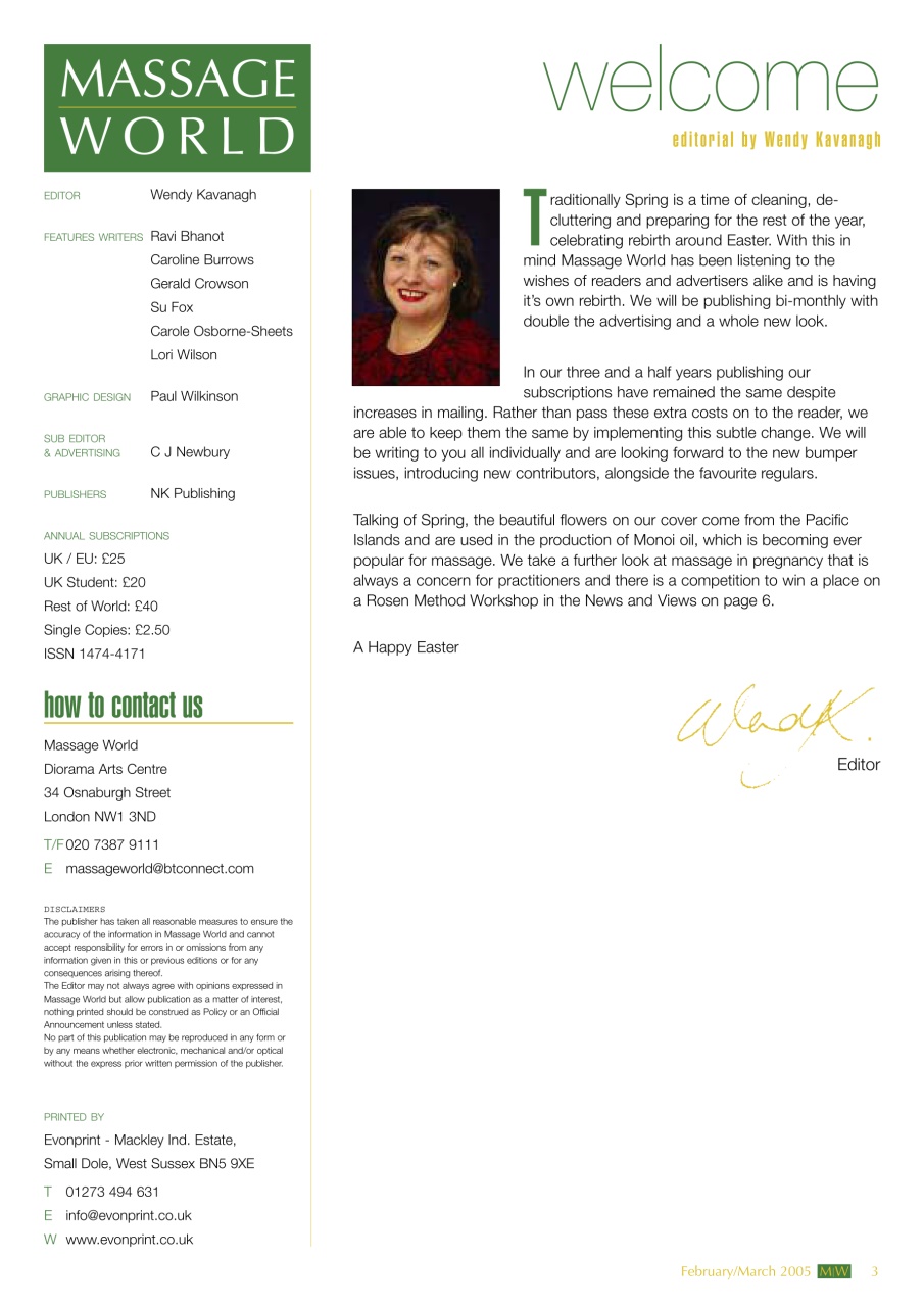 Massage World Preview Pages