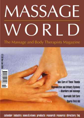 Massage World issue Massage World Dec-Jan 2005