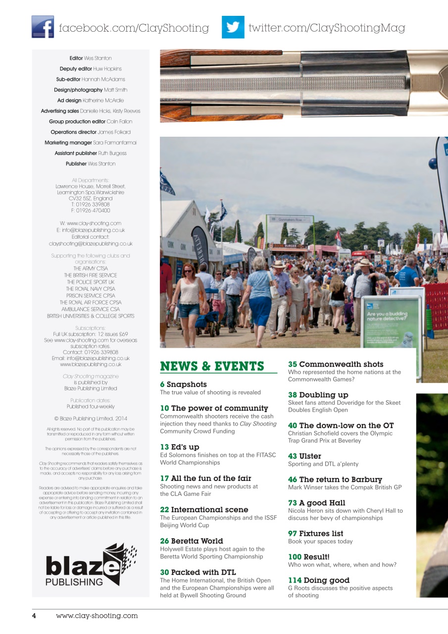 Clay Shooting Preview Pages