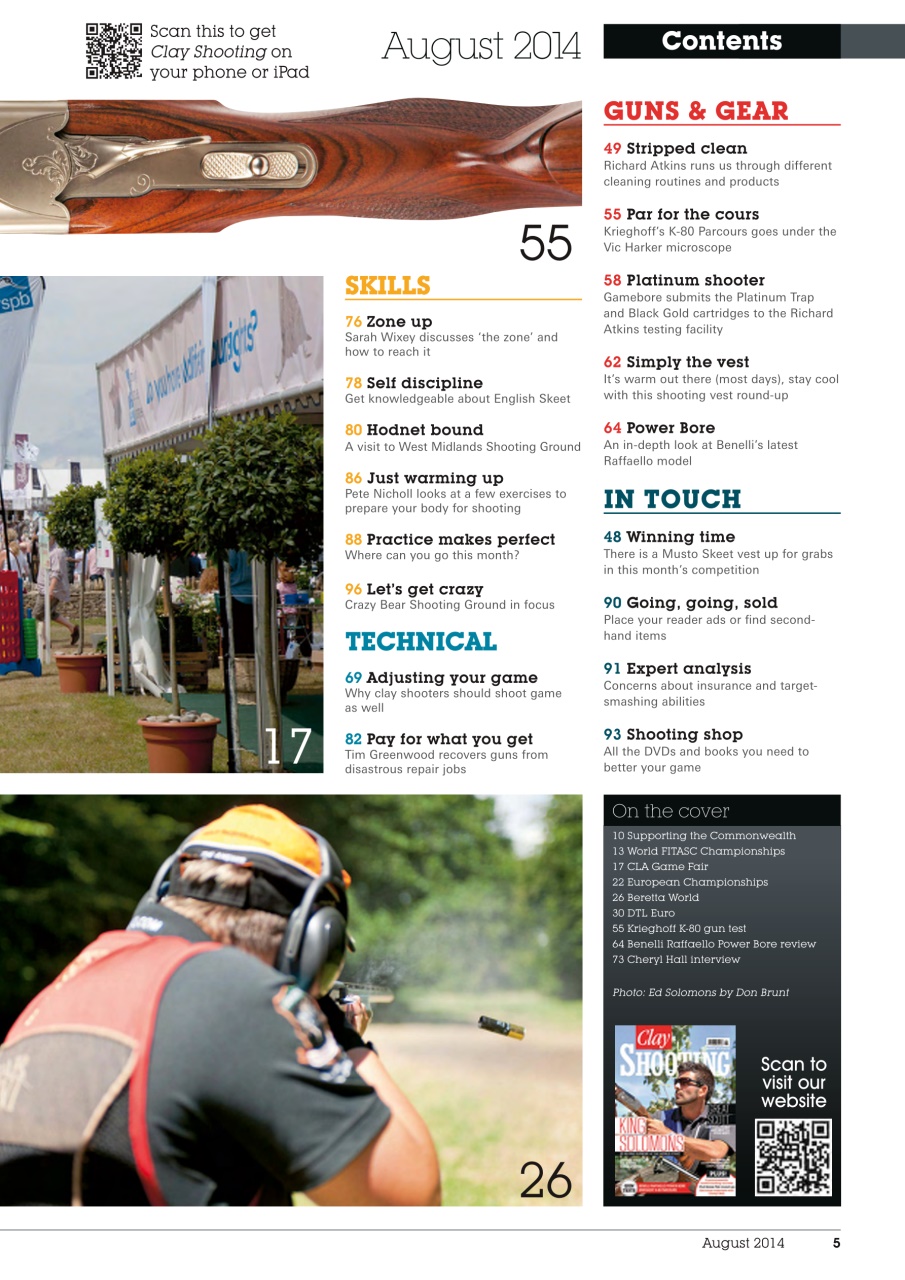 Clay Shooting Preview Pages