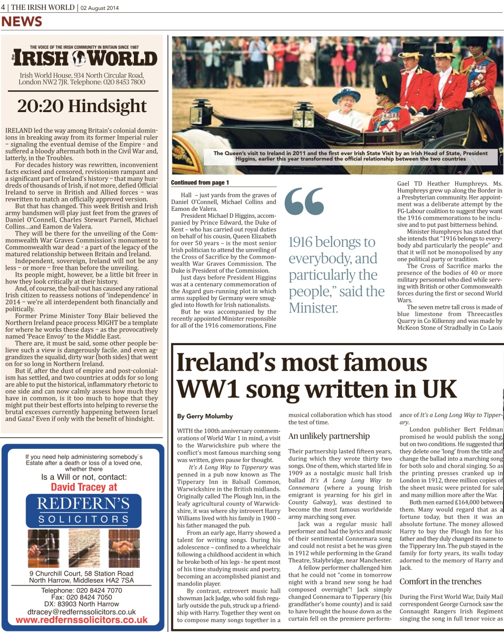 Irish World Preview Pages