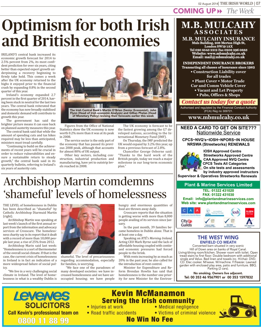 Irish World Preview Pages