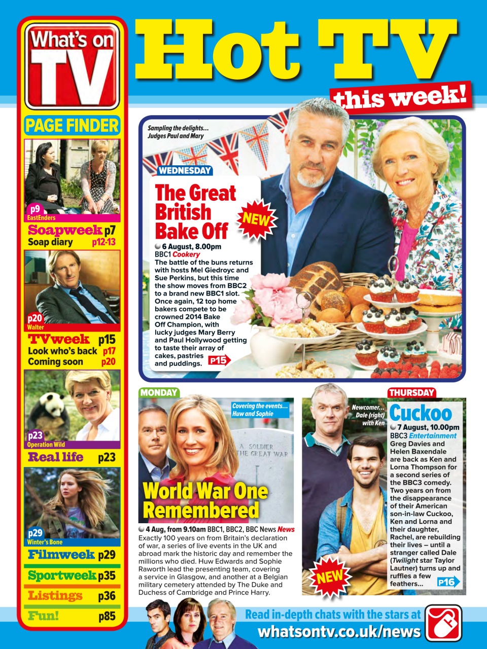 What's on TV Preview Pages