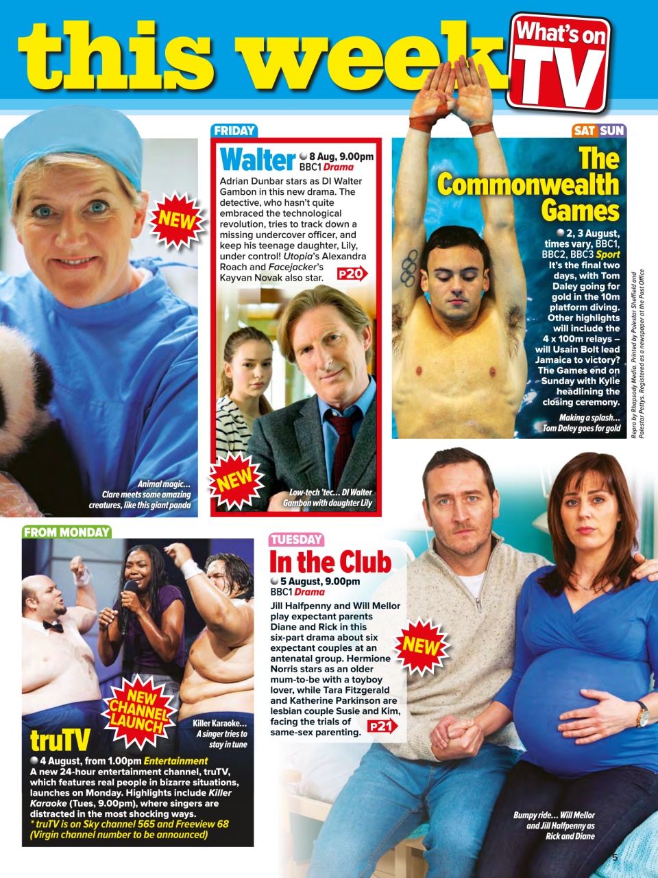 What's on TV Preview Pages