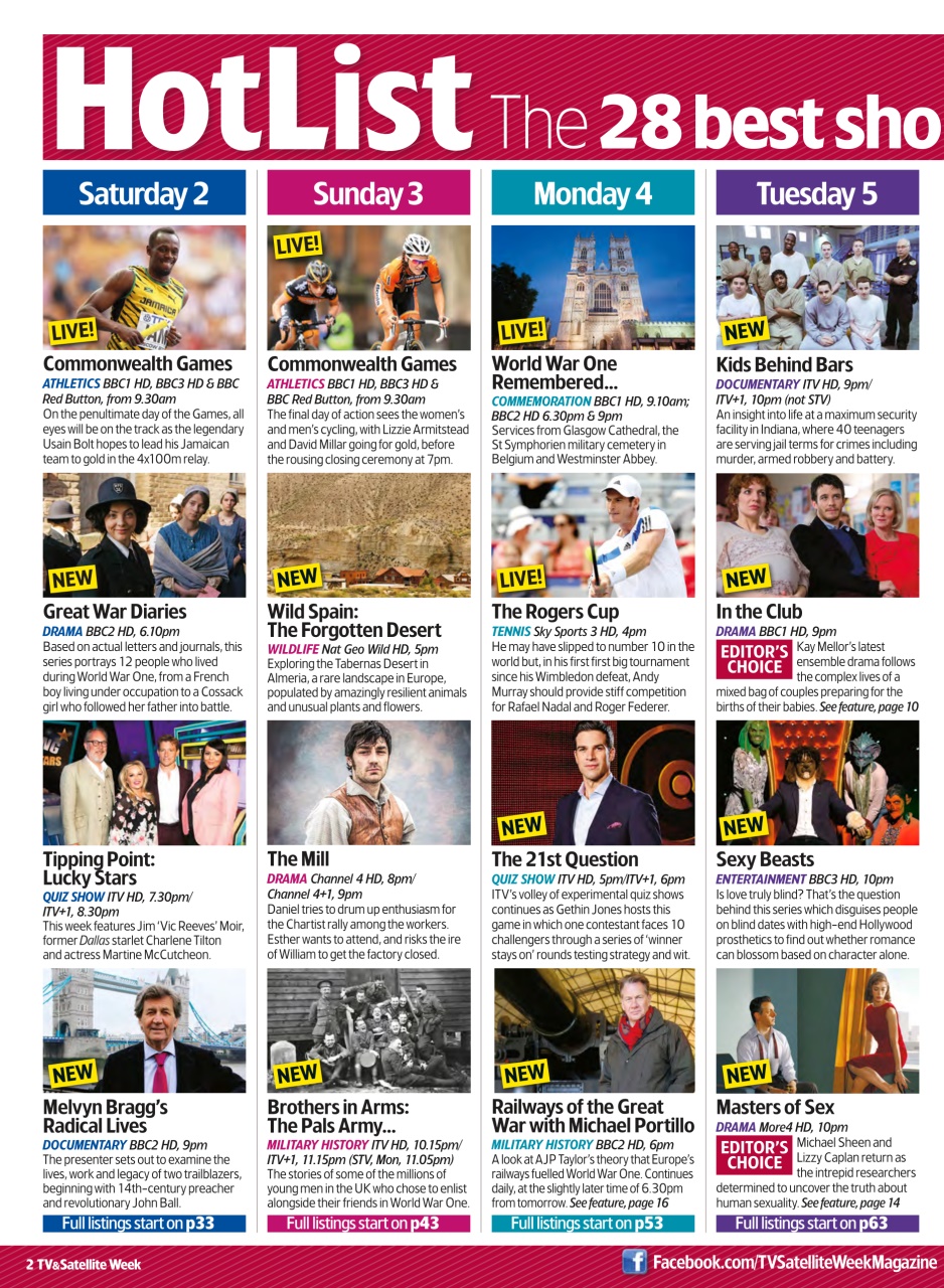 TV & Satellite Week Preview Pages