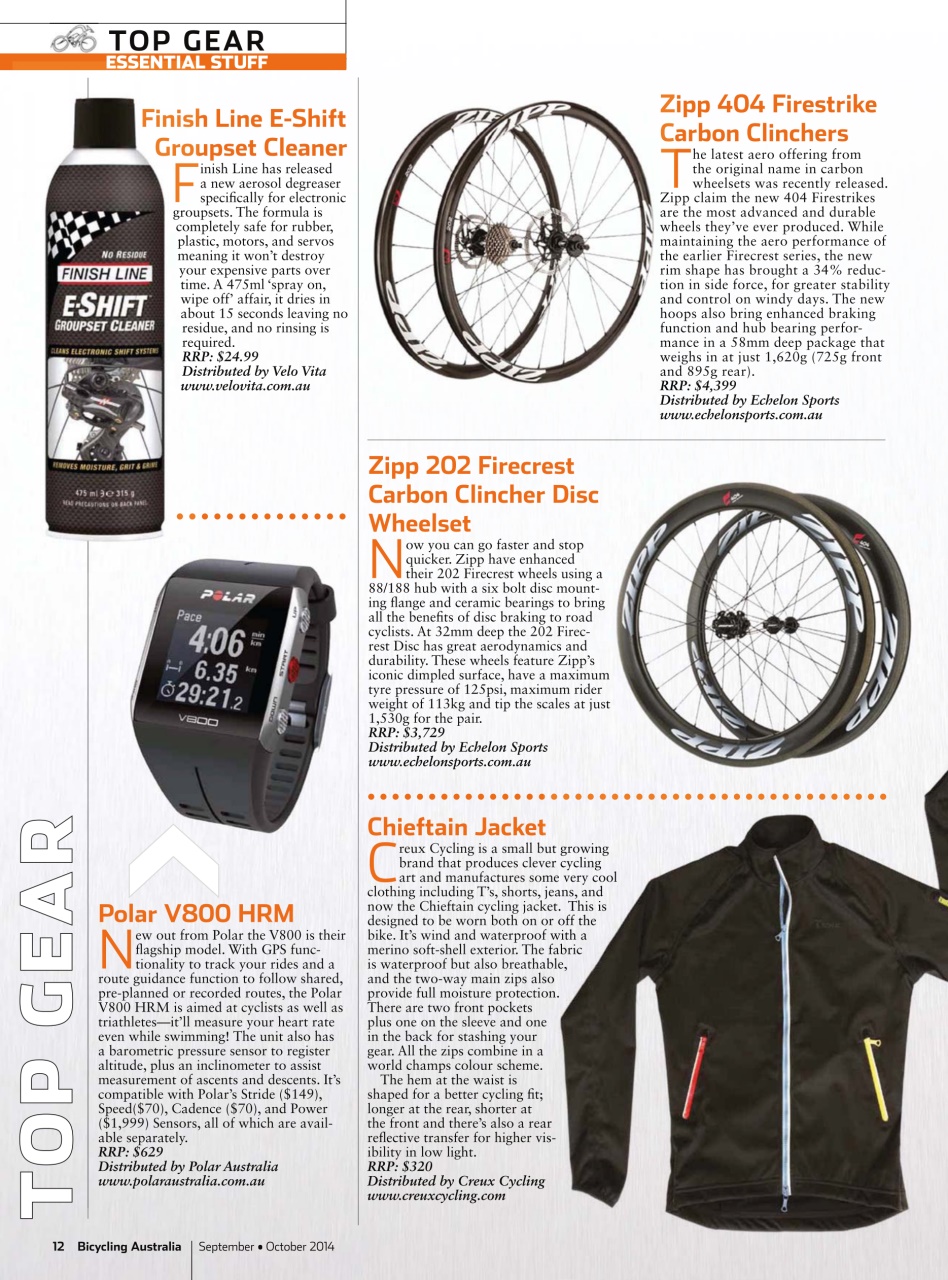 Bicycling Australia Preview Pages