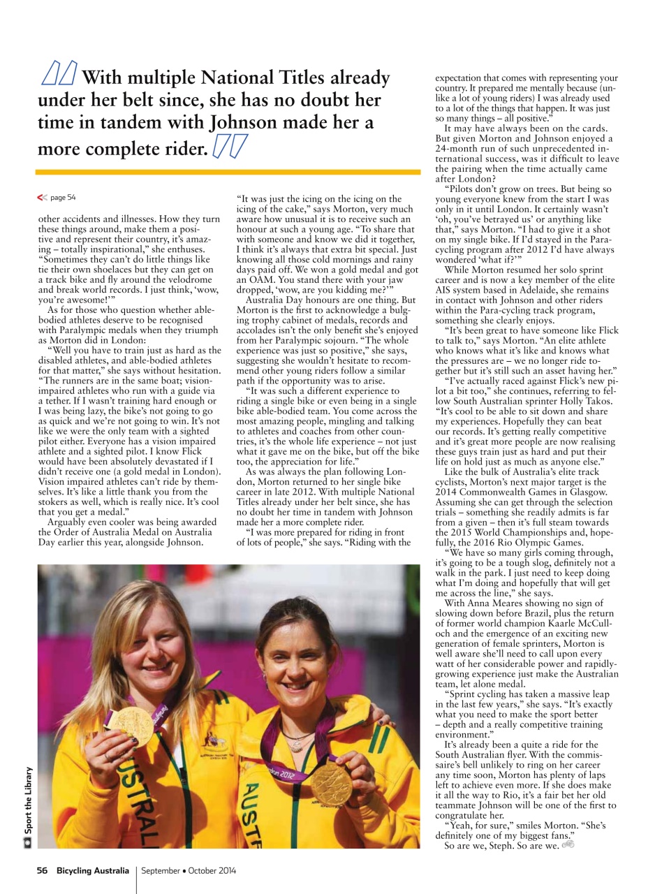 Bicycling Australia Preview Pages
