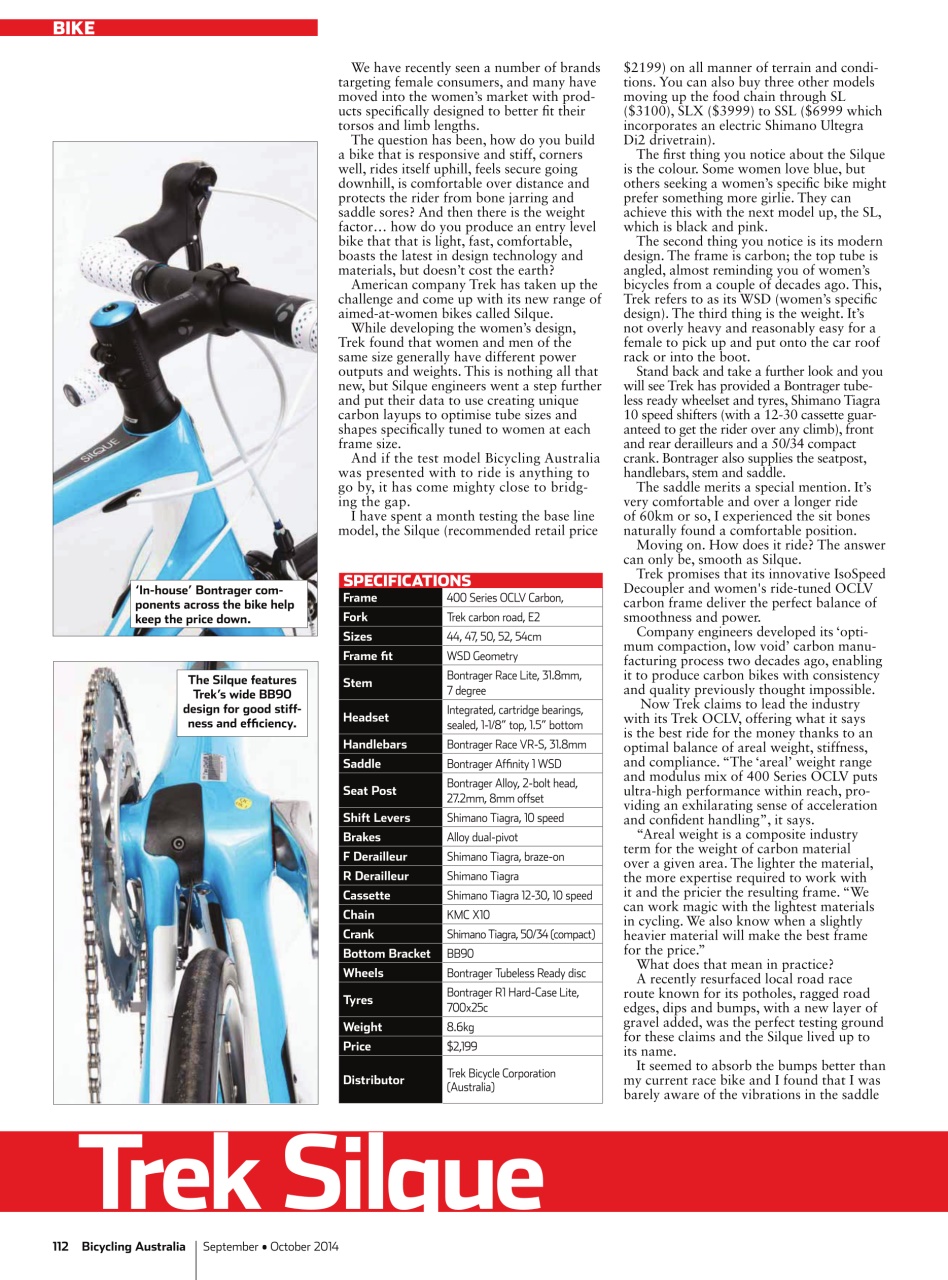Bicycling Australia Preview Pages