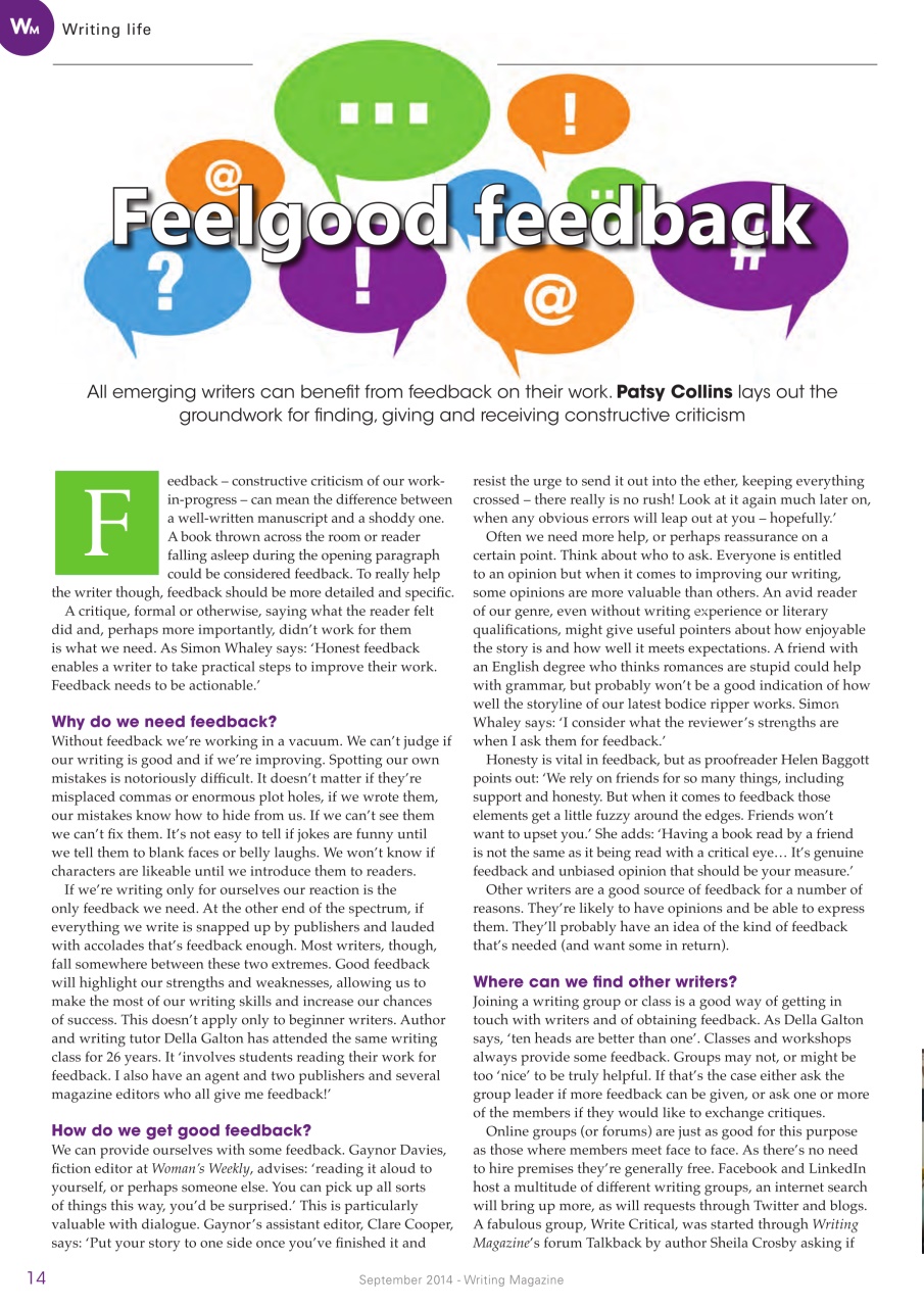 Writing Magazine Preview Pages