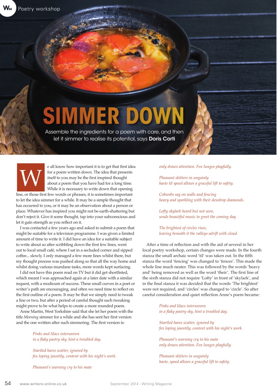 Writing Magazine Preview Pages