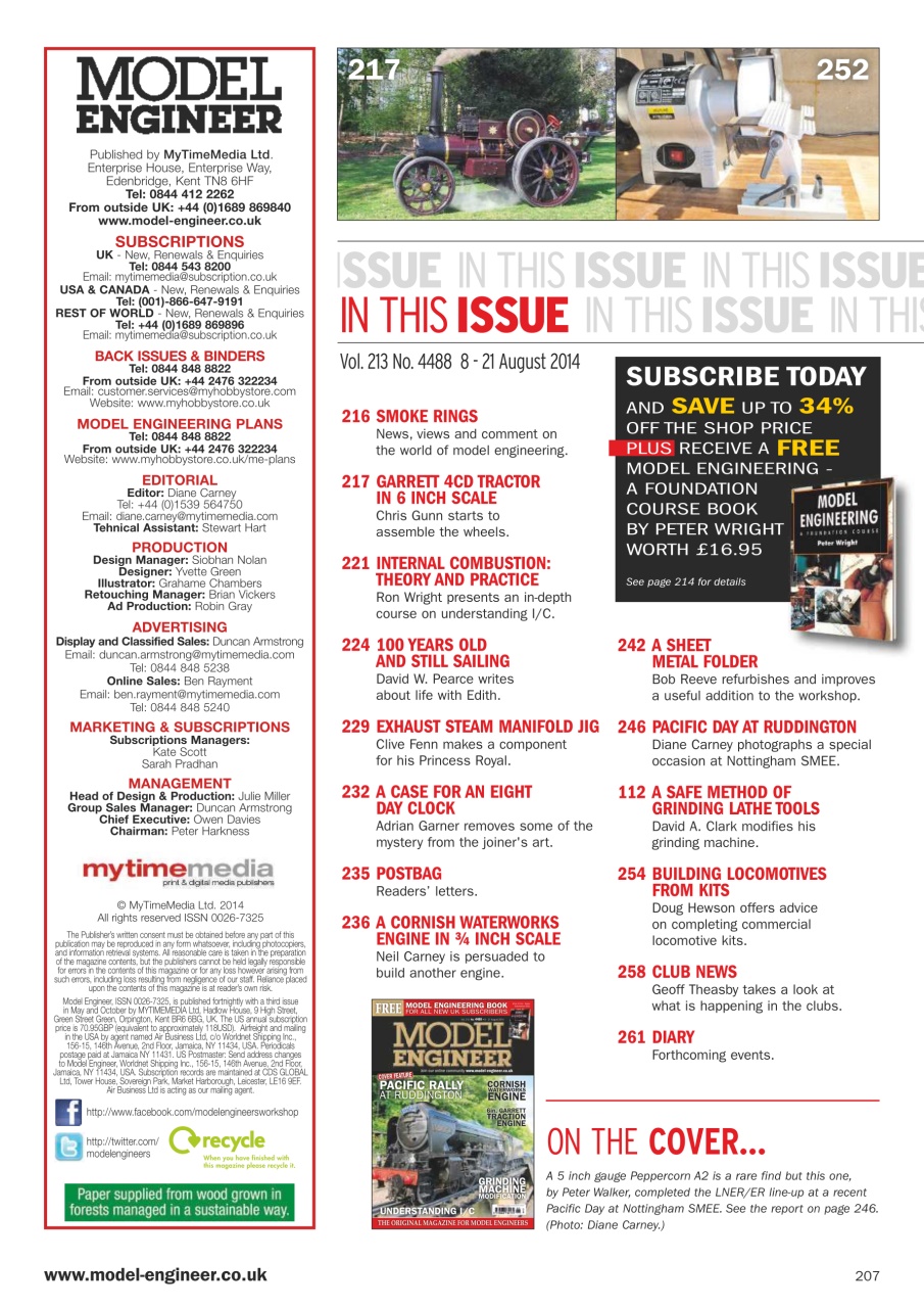 Model Engineer Preview Pages