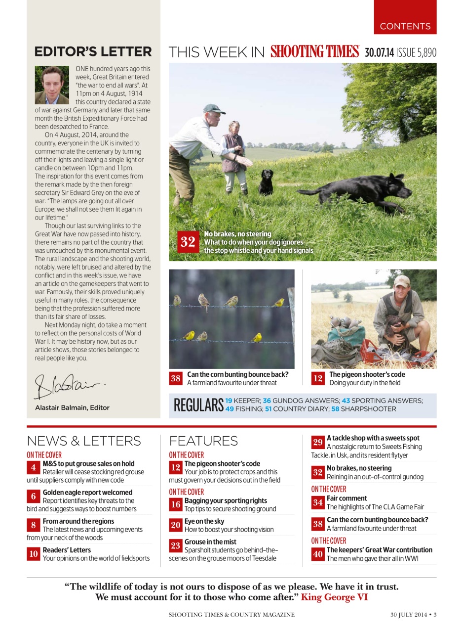 Shooting Times & Country Preview Pages