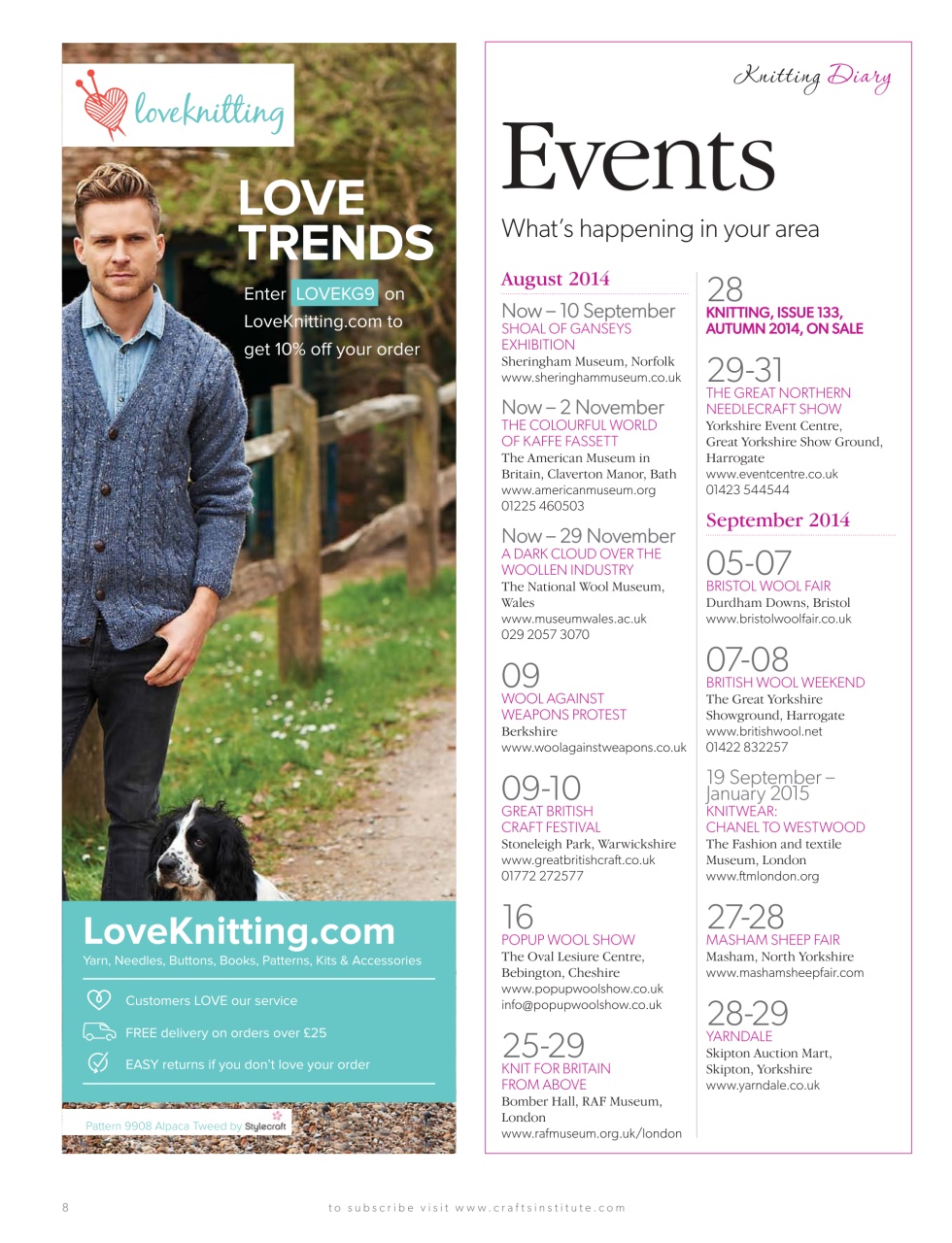 Knitting Preview Pages