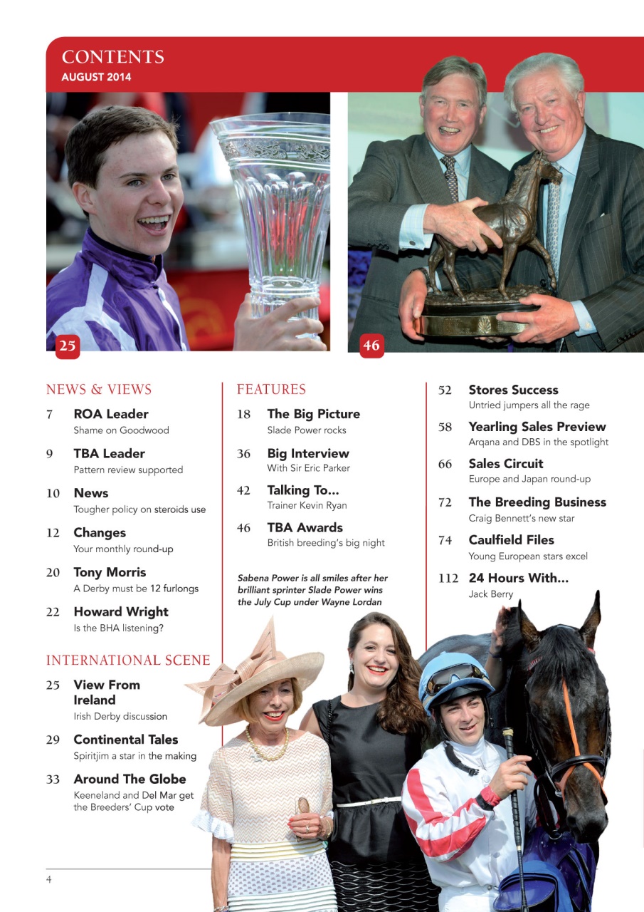 The Owner Breeder Preview Pages