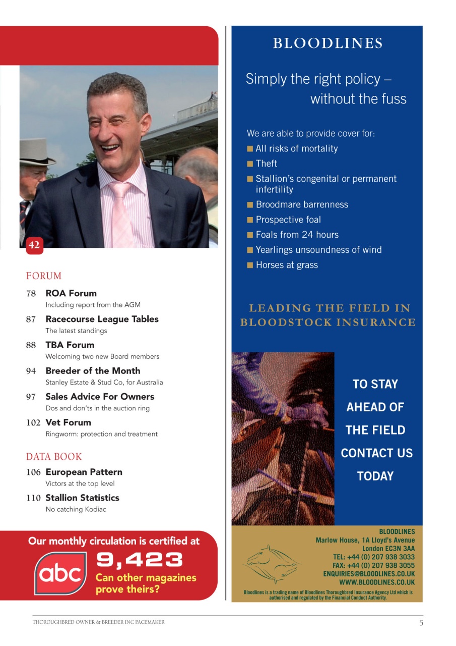 The Owner Breeder Preview Pages