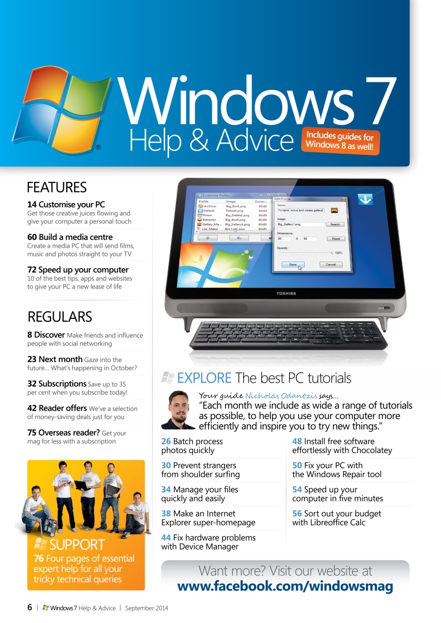 Windows Help & Advice Preview Pages