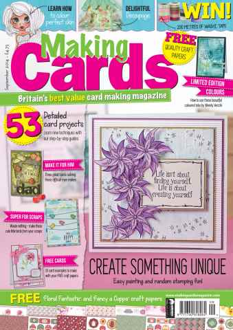 Making Cards & Papercraft issue September 2014