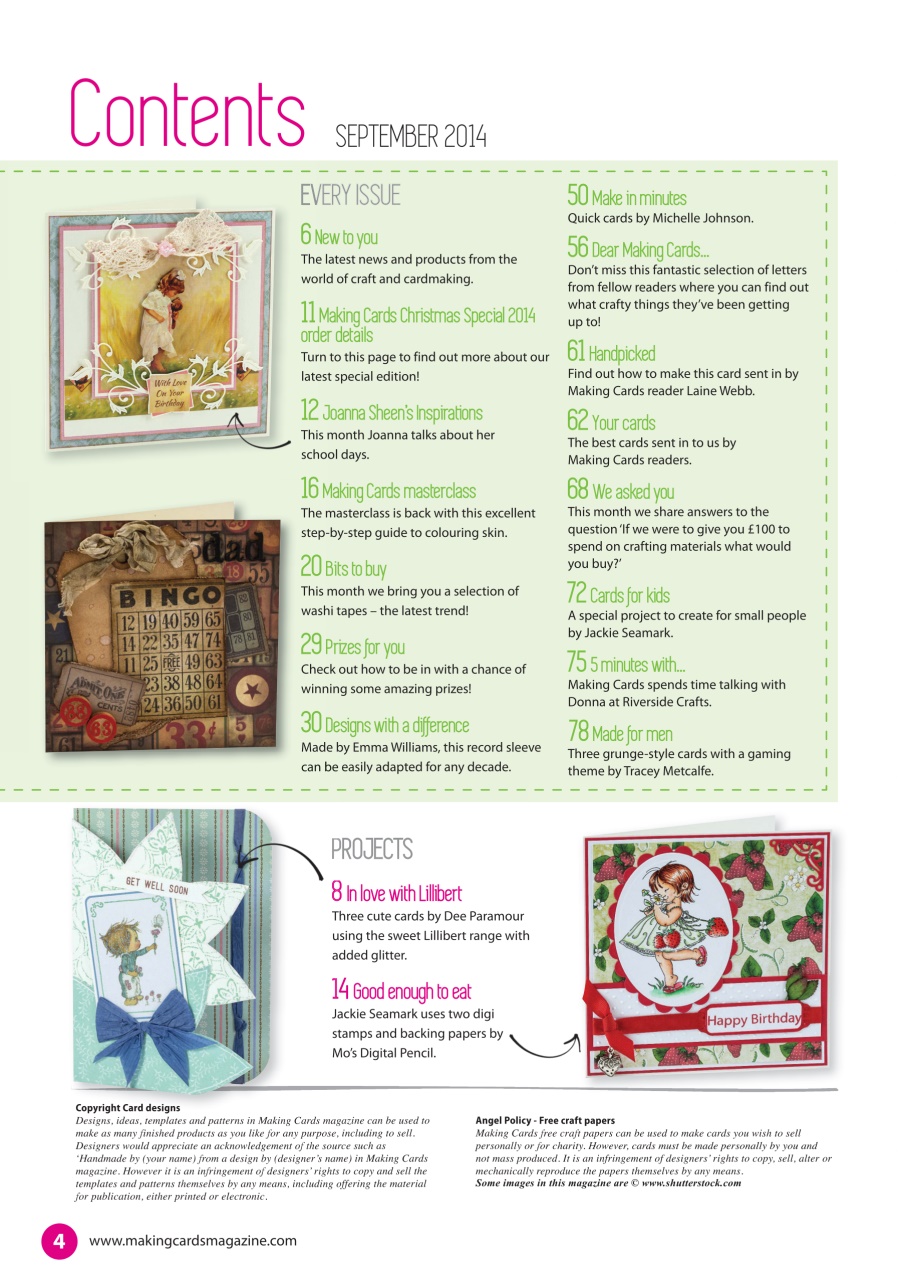 Making Cards & Papercraft Preview Pages