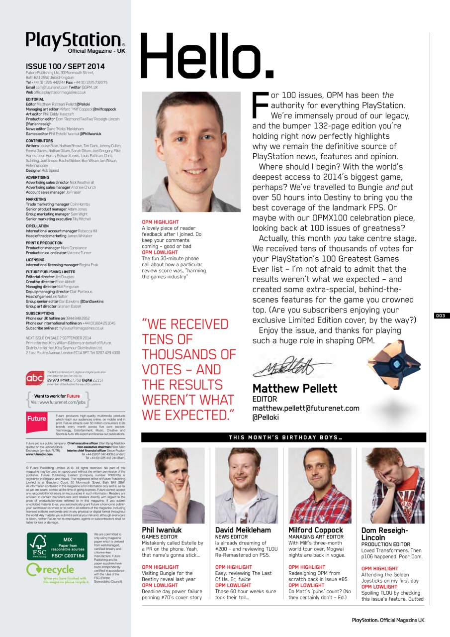PLAY Magazine Preview Pages