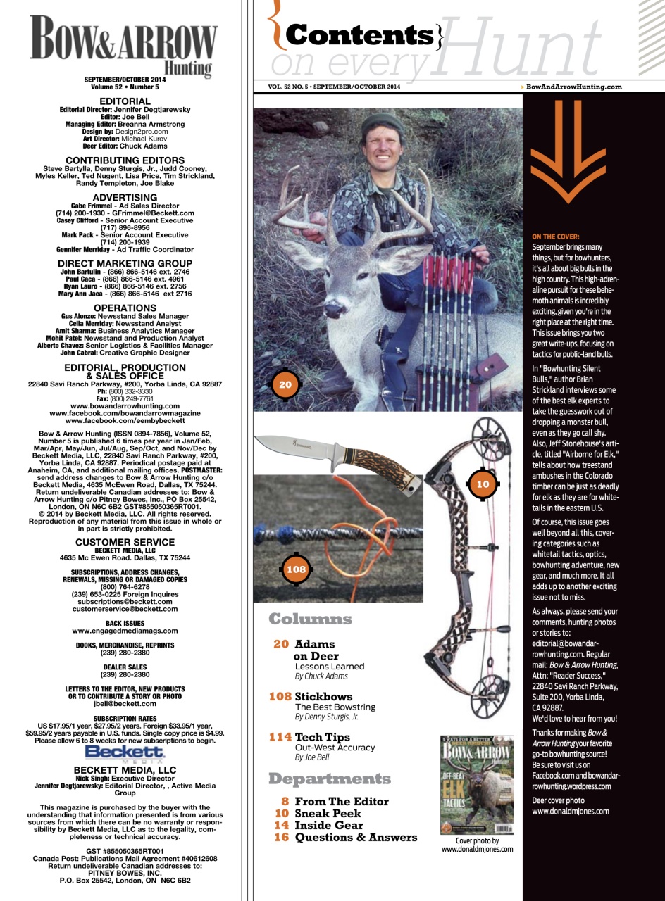 Bow & Arrow Hunting Preview Pages