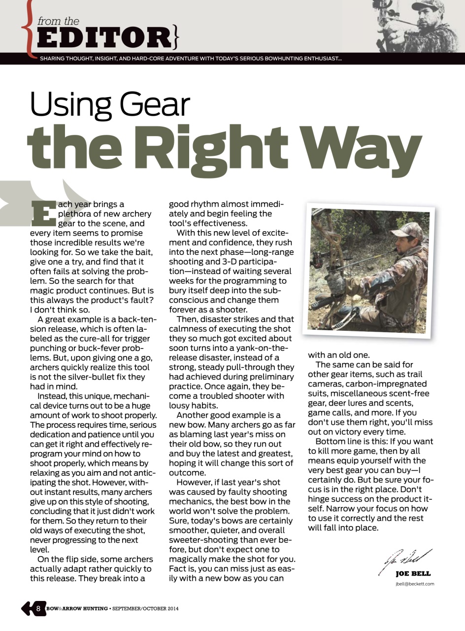 Bow & Arrow Hunting Preview Pages