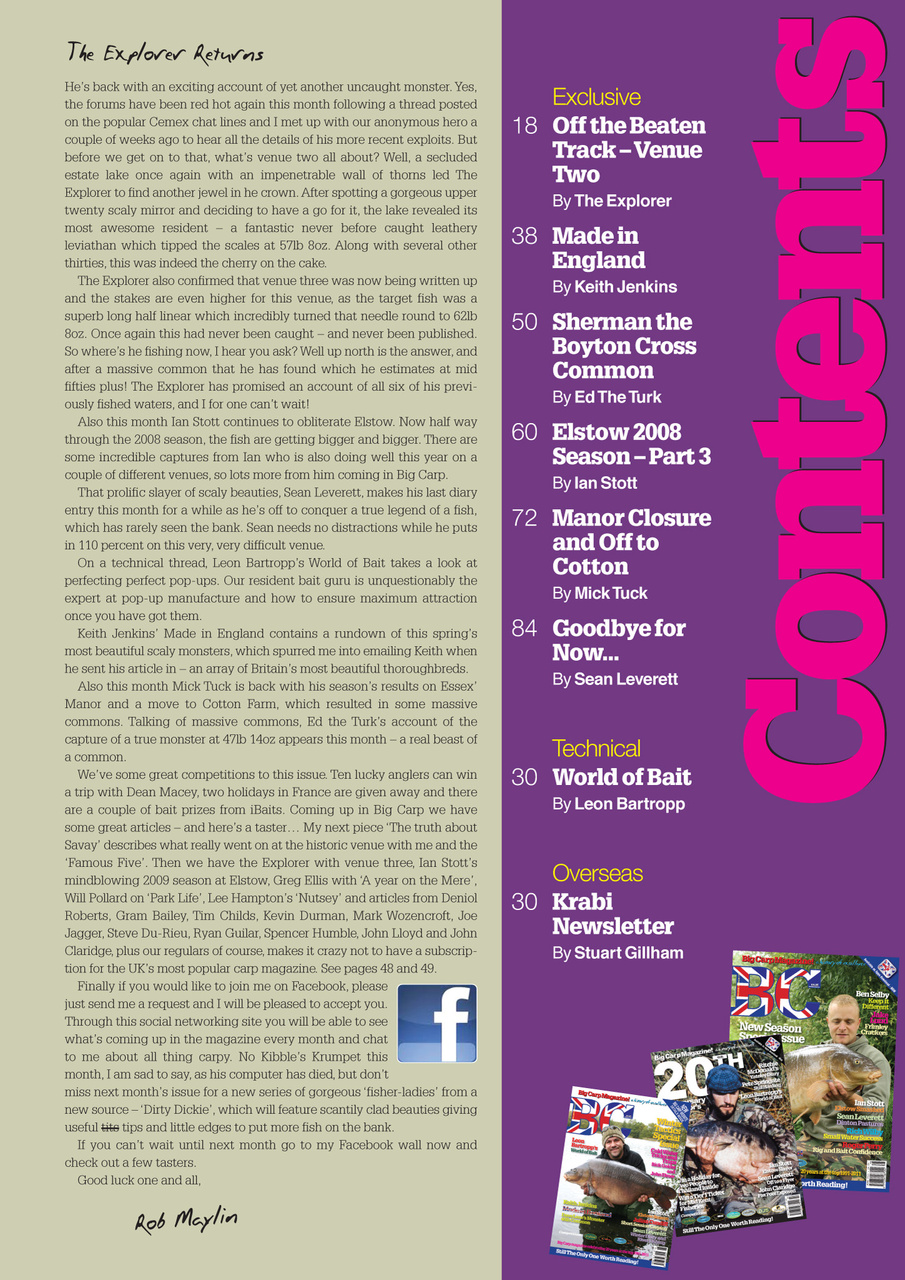 Big Carp Magazine Preview Pages