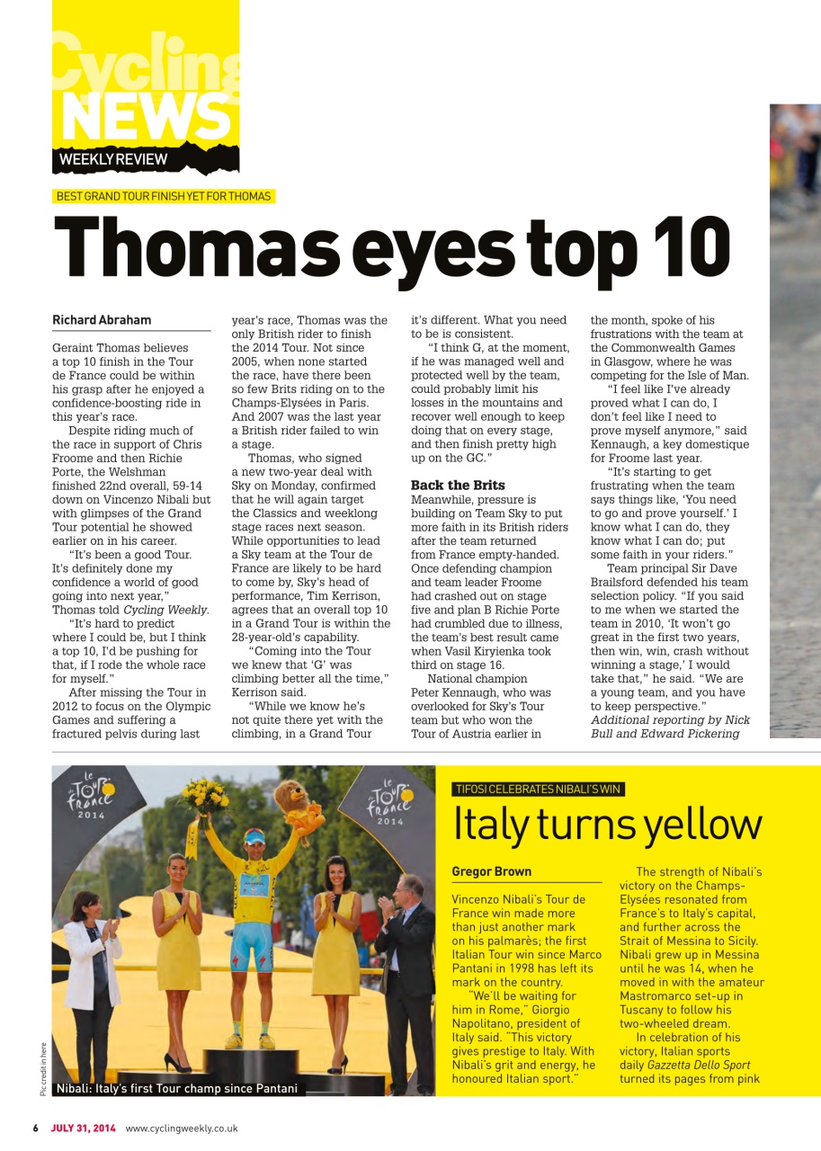 Cycling Weekly Preview Pages