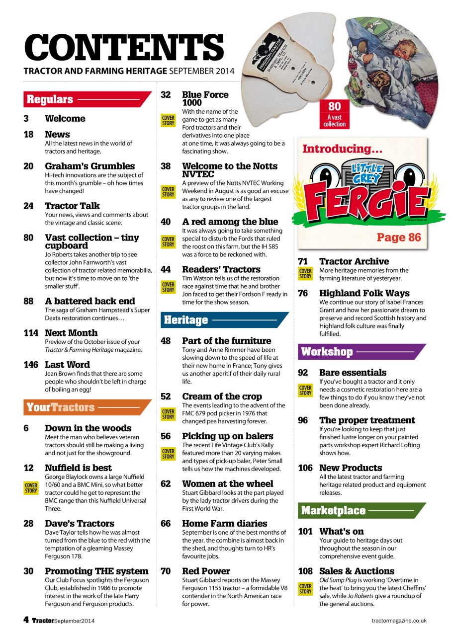 Tractor & Farming Heritage Magazine Preview Pages