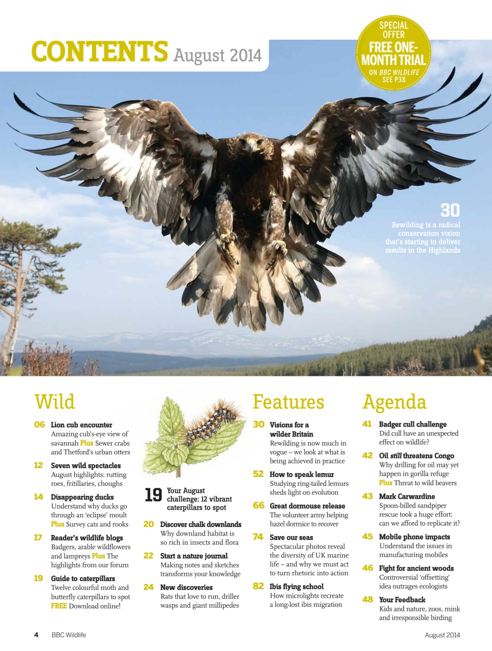 BBC Wildlife Magazine Preview Pages
