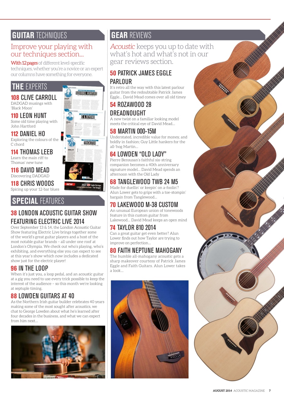 Acoustic Preview Pages