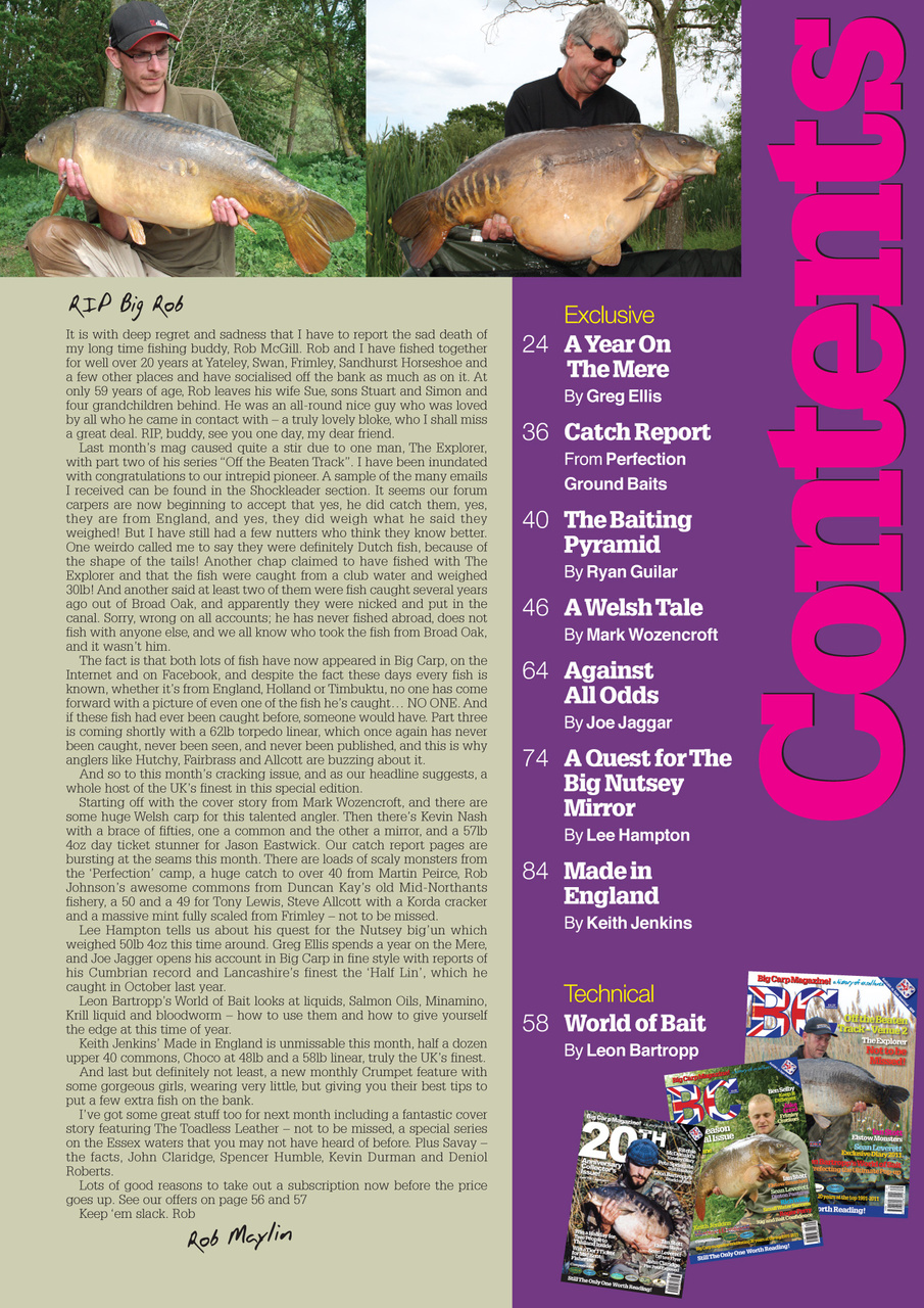 Big Carp Magazine Preview Pages