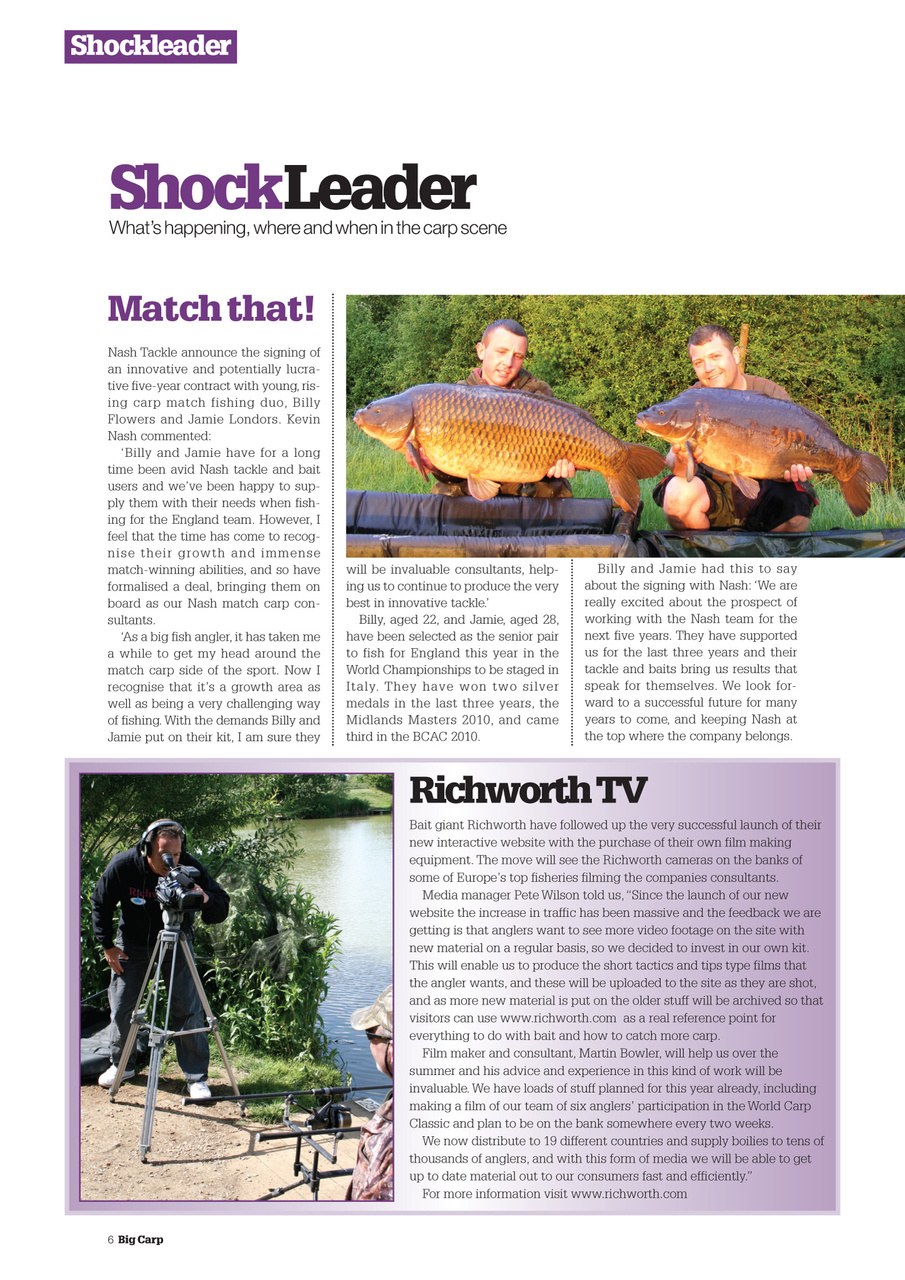 Big Carp Magazine Preview Pages