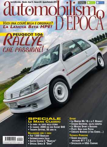 Automobilismo d'Epoca issue Automobilismo d'Epoca 8-9 2014