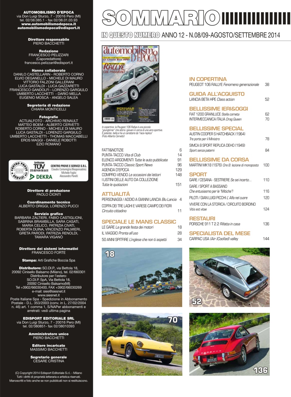 Automobilismo d'Epoca Preview Pages