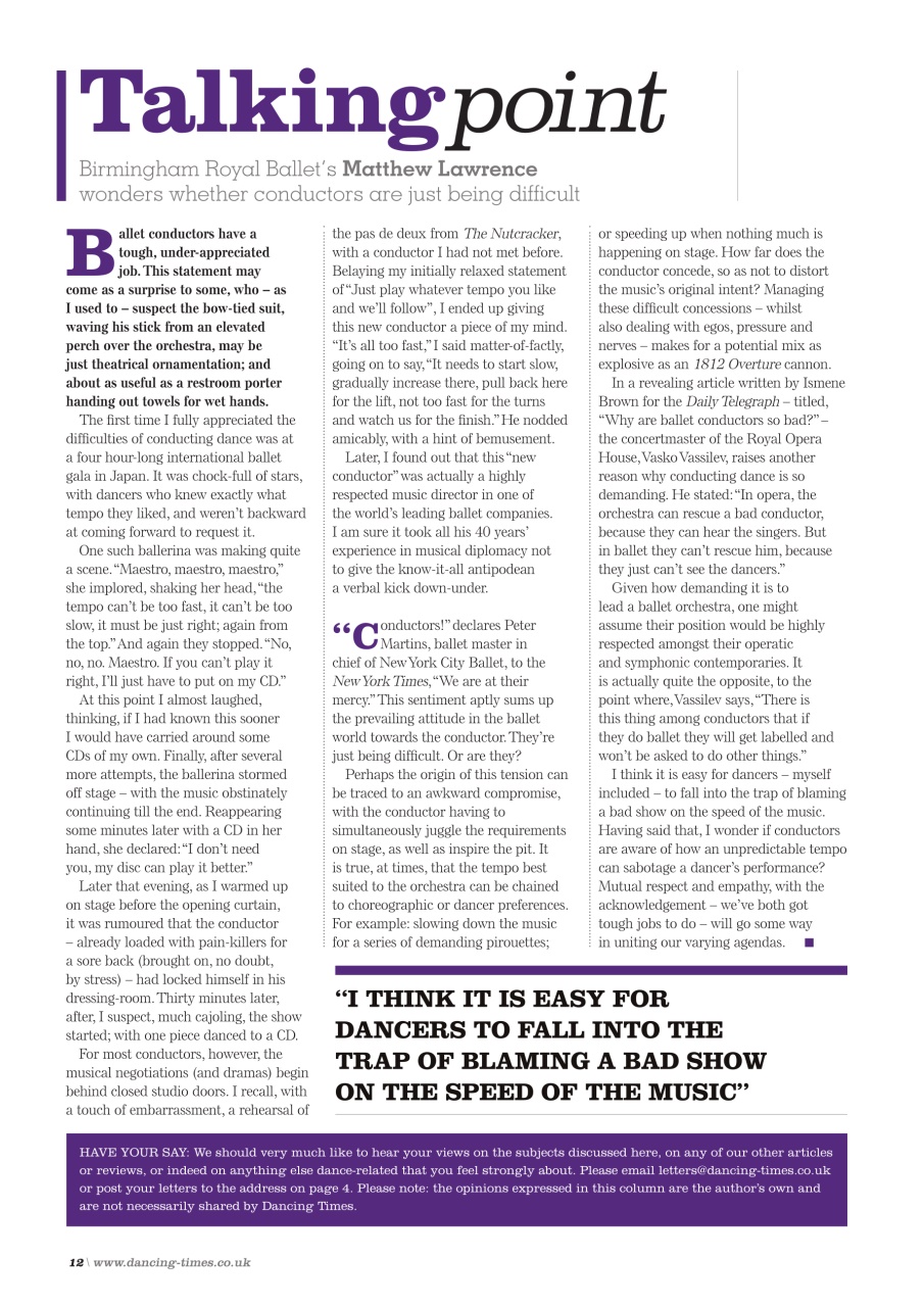 Dancing Times Preview Pages