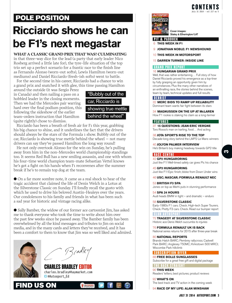 Autosport Preview Pages