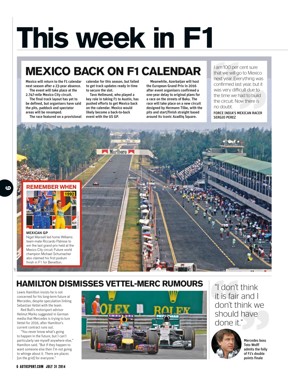 Autosport Preview Pages