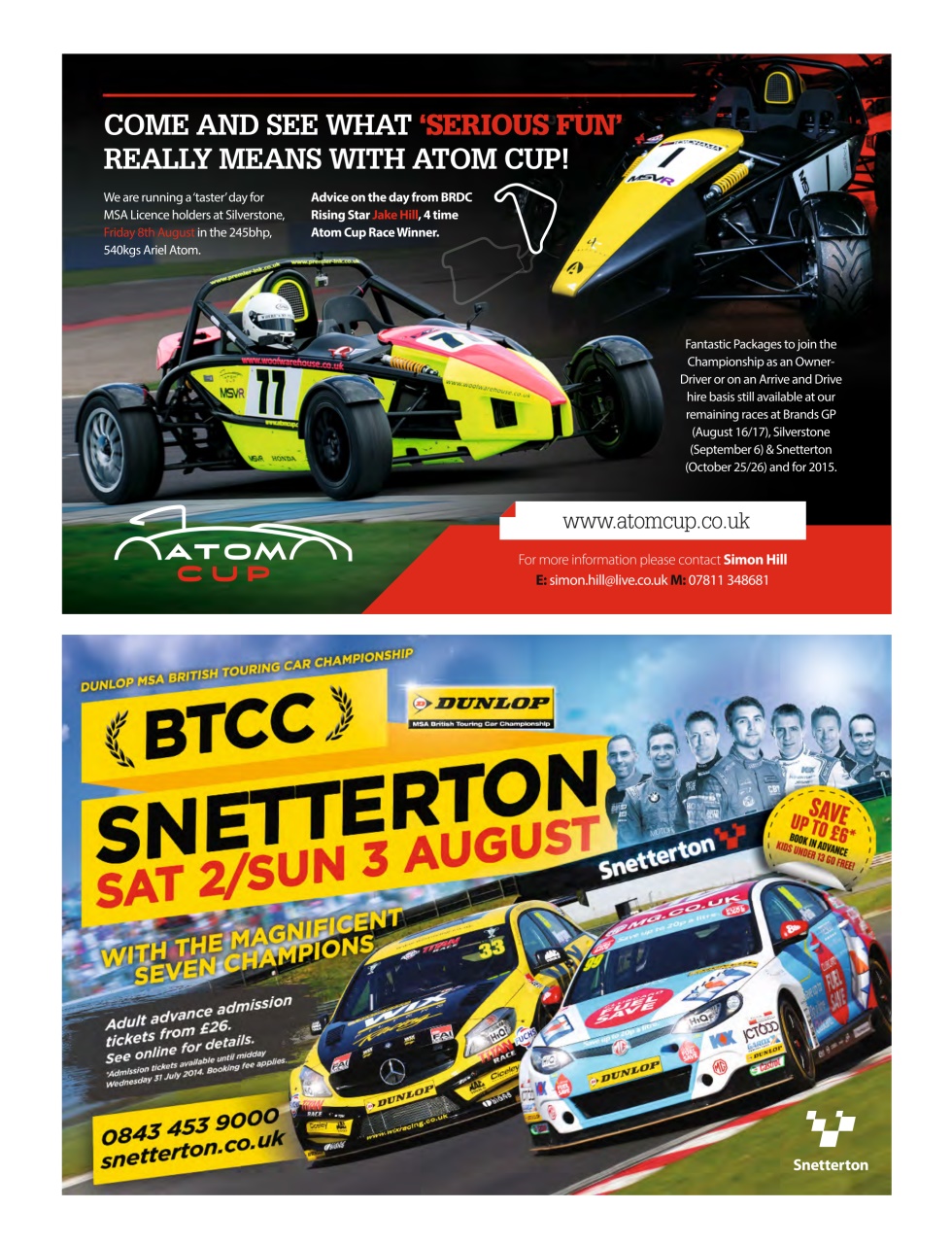 Autosport Preview Pages
