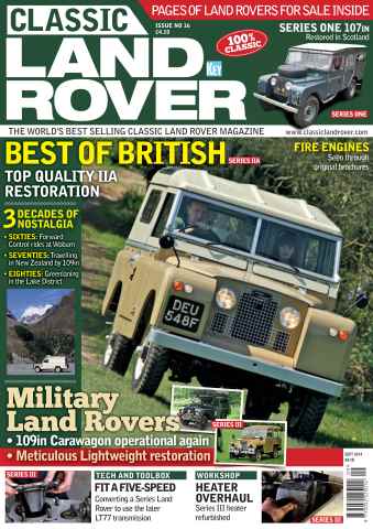 Classic Land Rover Magazine issue September 2014