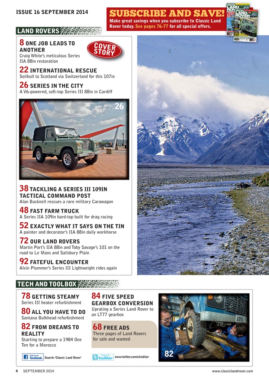 Classic Land Rover Magazine Preview Pages