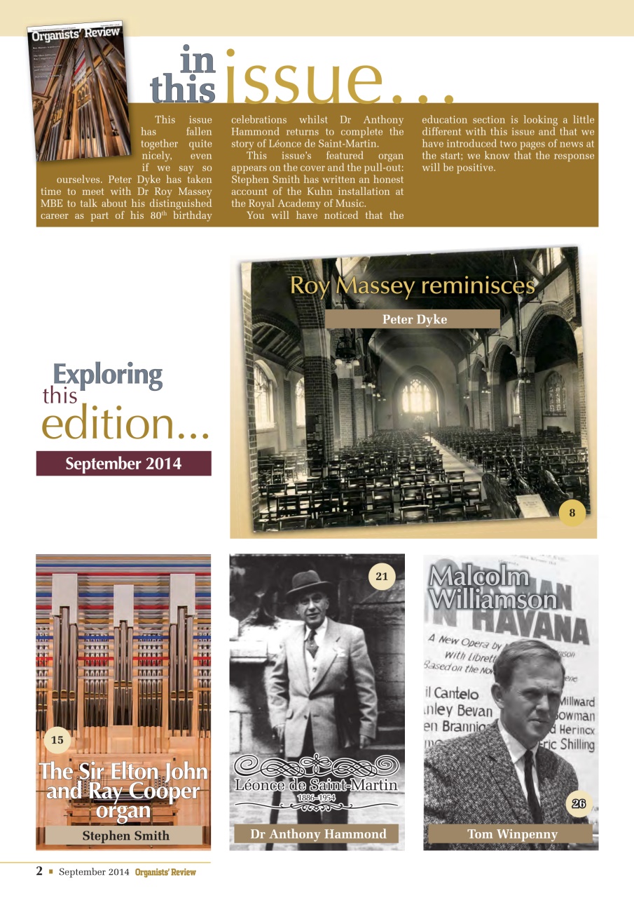 Organists' Review Preview Pages