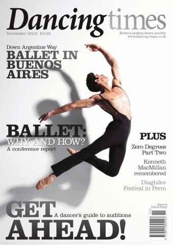 Dancing Times issue November 2012