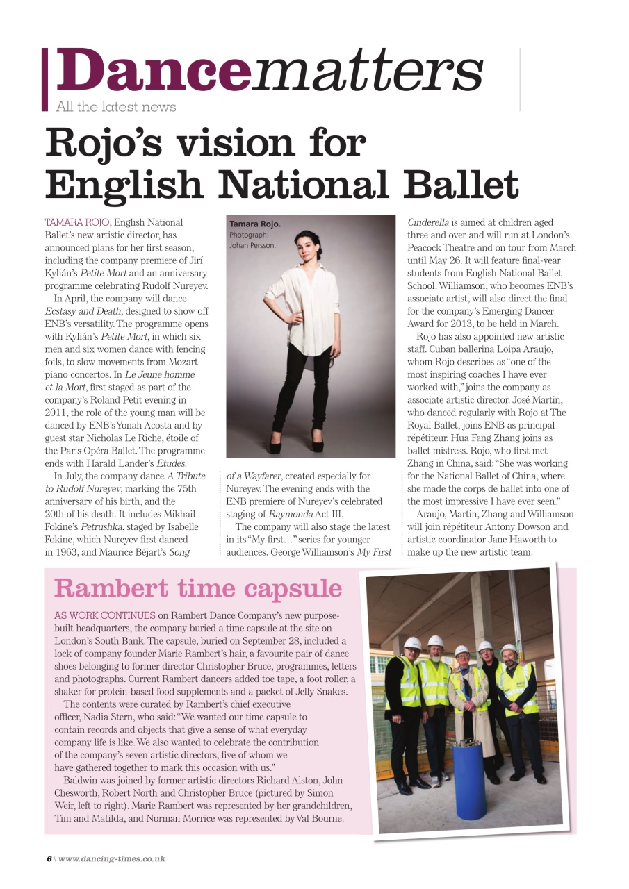 Dancing Times Preview Pages