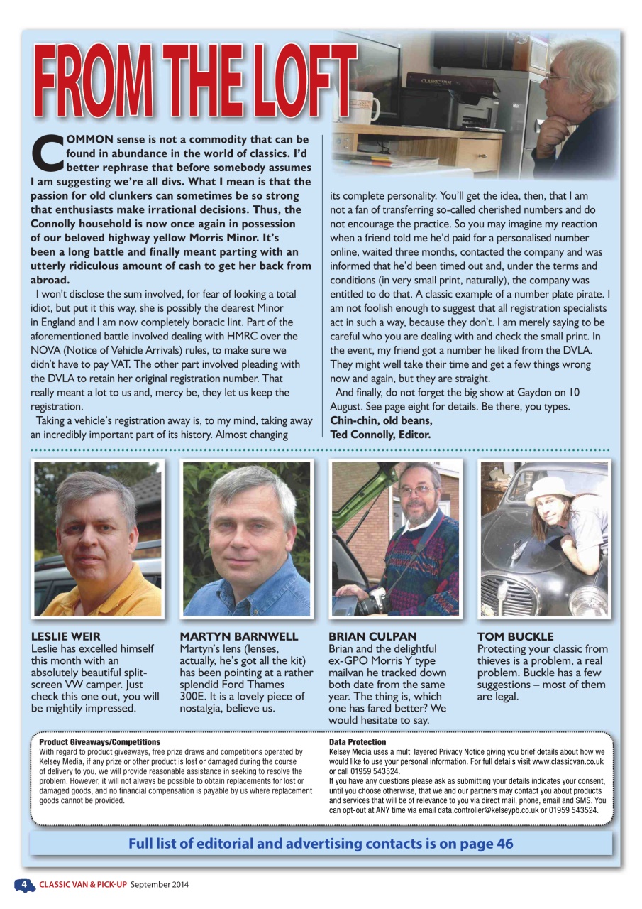 Classic Van & Pick-up Preview Pages