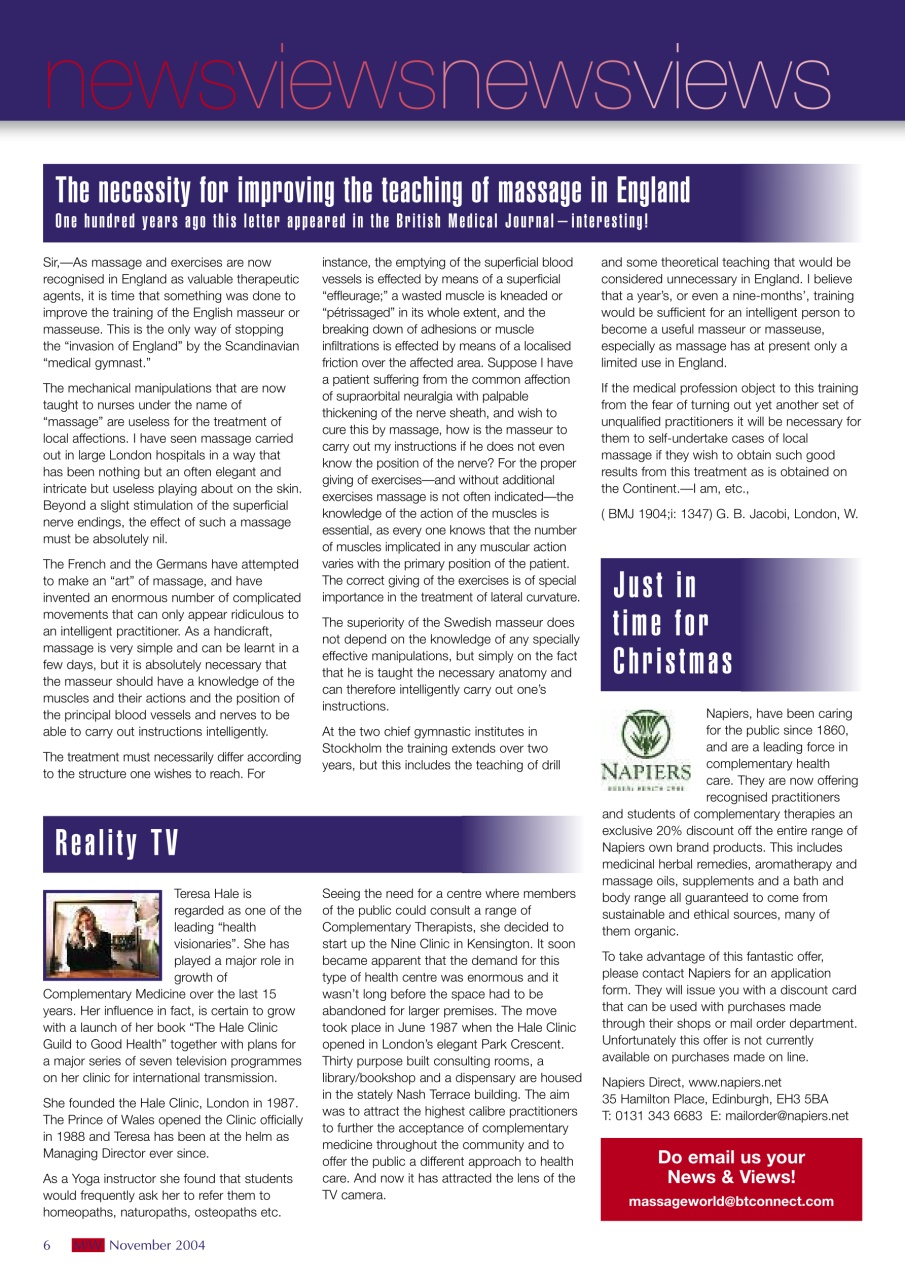 Massage World Preview Pages