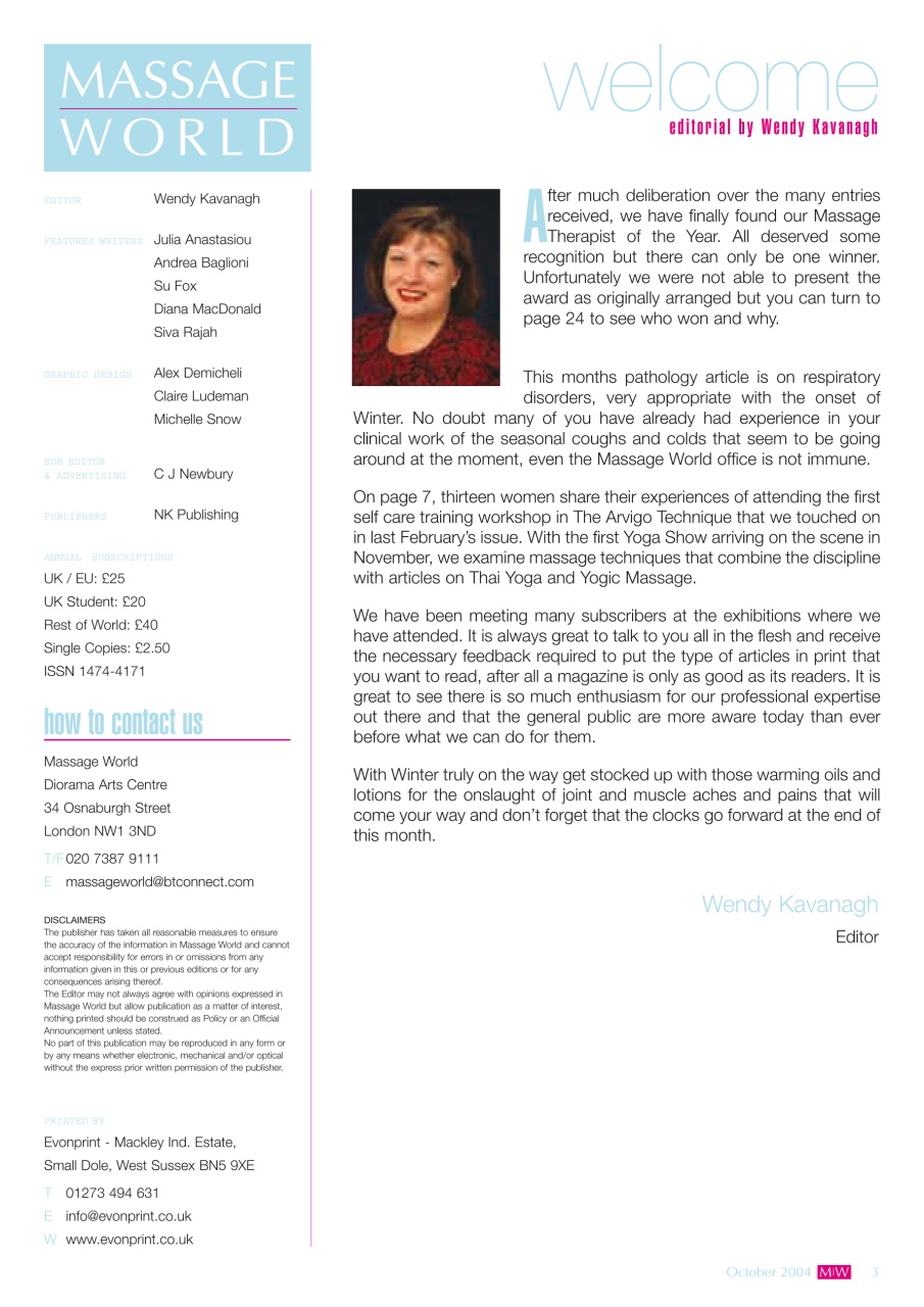 Massage World Preview Pages