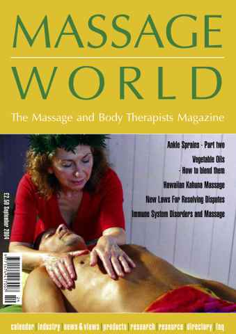 Massage World issue Massage World Sept 2004