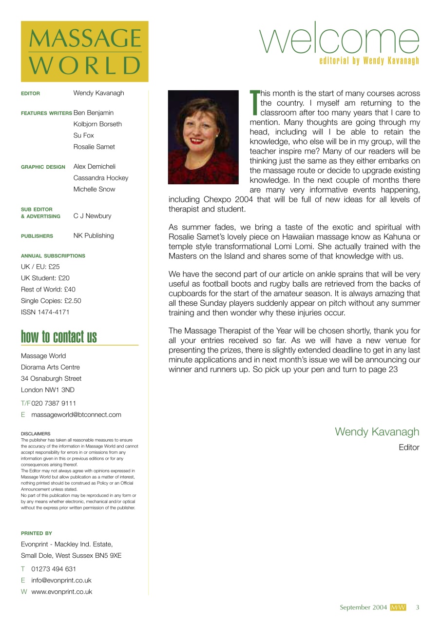 Massage World Preview Pages