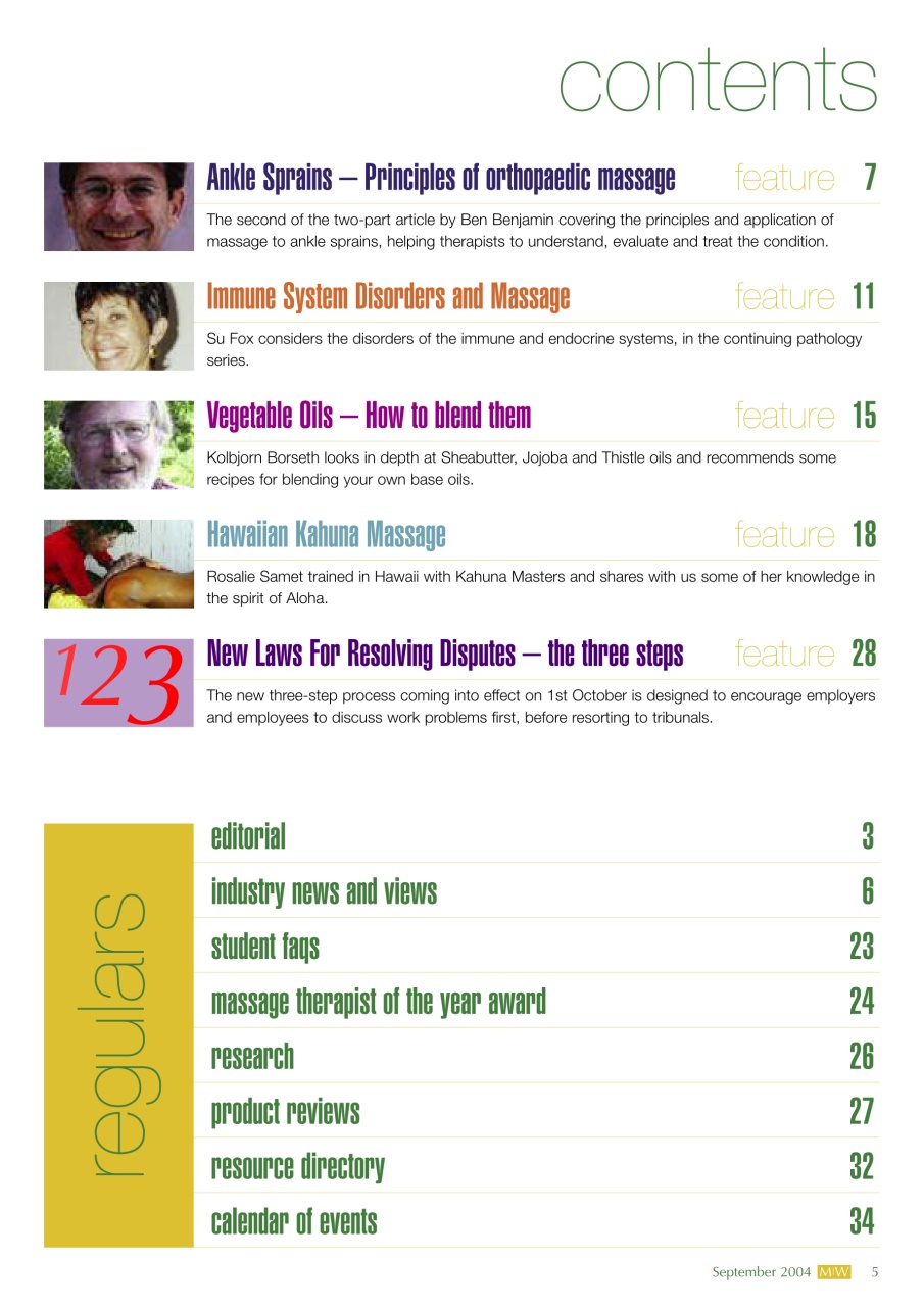 Massage World Preview Pages